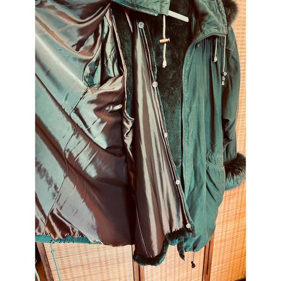 Vintage Ron Lee NY Oversize Sz Small Polyester Nylon Blend Coat Jacket - Picture 11 of 13